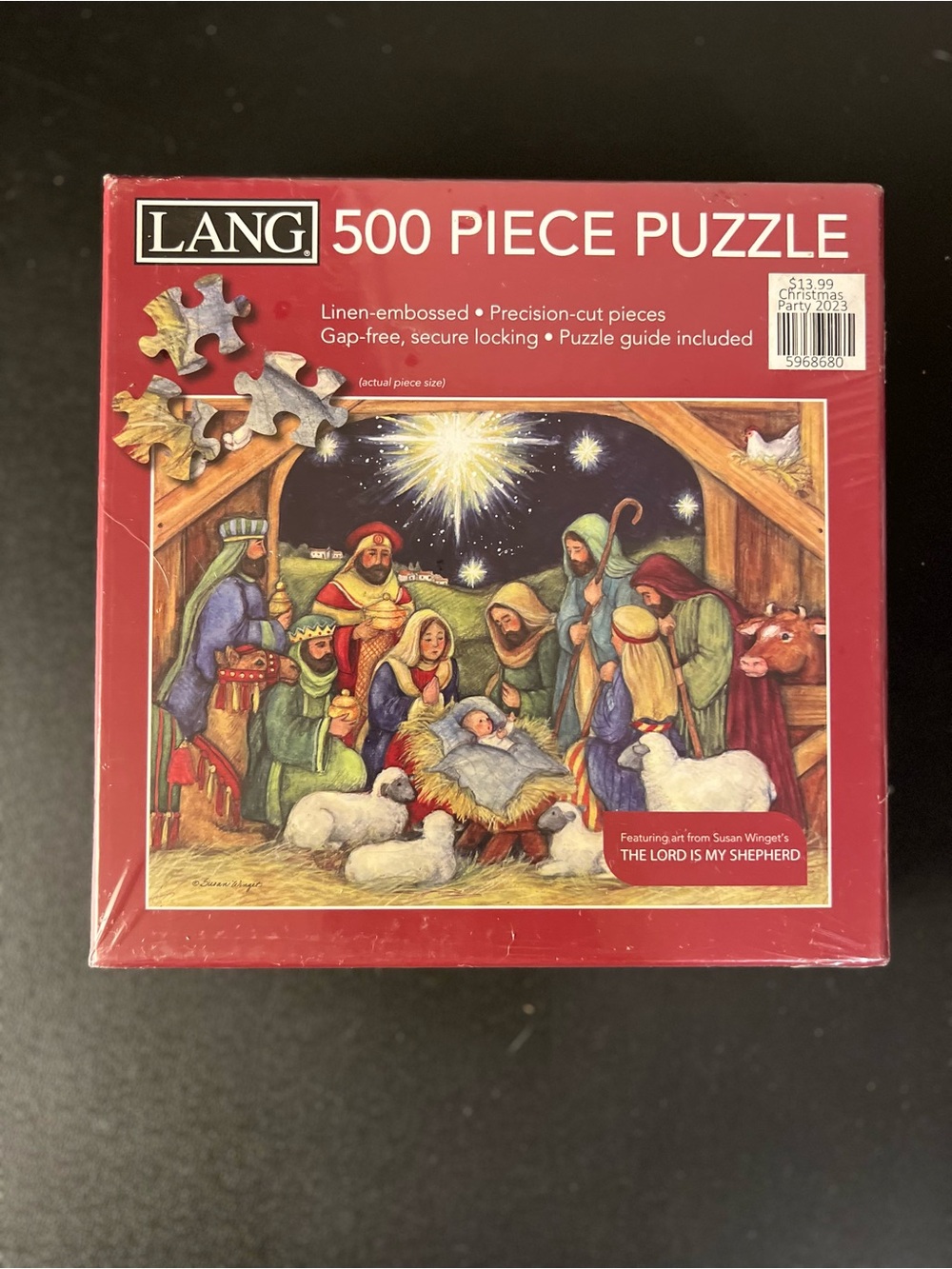 2023 Lang 500 Piece Jigsaw Puzzle Nativity “The Lord Is My Shepherd” New